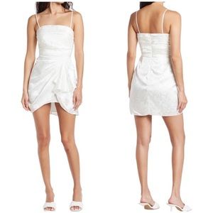 Ronny Kobo June Ria Lilian Dress S white Bridal Wedding Bachelorette Ruched Mini